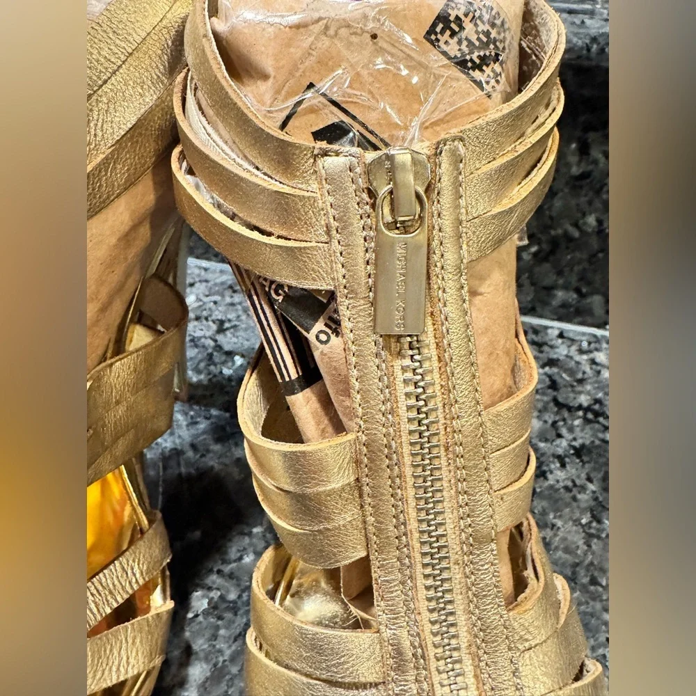 Women's MICHAEL KORS Gold Strappy 4.5